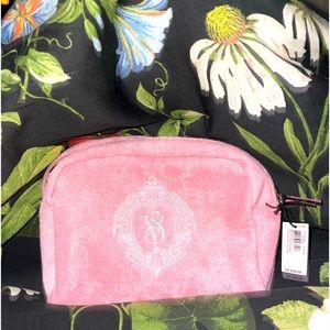 Victoria’s Secret Pink Terry Cloth Cosmetic Case with Self Care Spa Kit